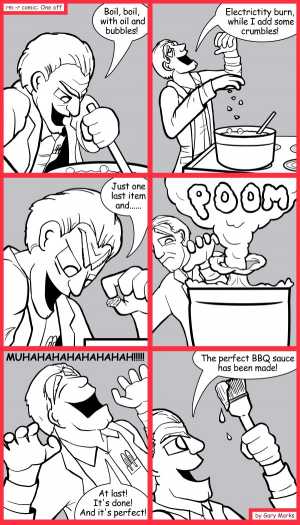 Remove R Comic (aka rm -r comic), by Gary Marks:Bubbles equal boil