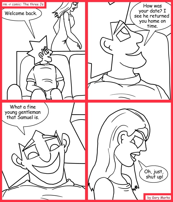 Remove R Comic (aka rm -r comic), by Gary Marks: What a fine your gentleman
